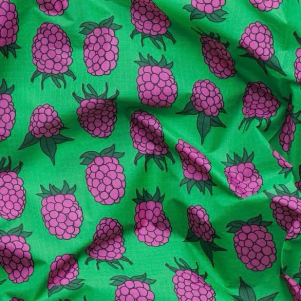 Green Raspberry Baggu Reusable Bag - Picture 3 of 6
